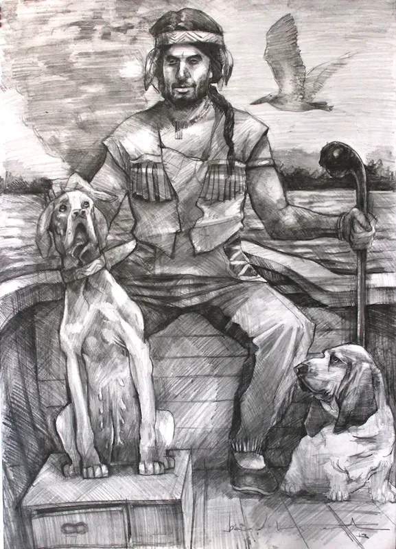 Mustafa Bardakçıoğlu — Karakalem