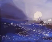 Fırtınalı Denizde Yelkenli — Beş Aşama — Aşama 1