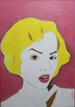 Sarışın Retro Kadın Portresinin Yapım Aşamaları — Aşama 1